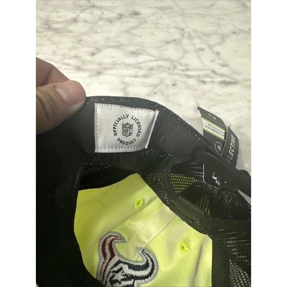Buffalo Outdoors High Viz Houston Texans Work Hat, Brand New Never‎ Been Worn